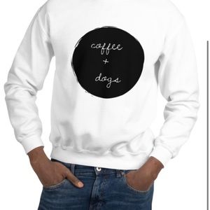 White “Coffee and Dogs” Sweatshirt